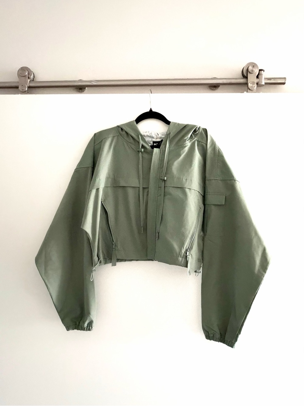 NWOT Popflex Packable Windbreaker - Morning Moss - Cropped Fit